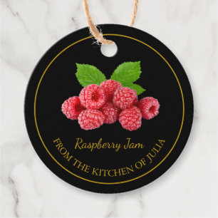 Simple Homemade Raspberry Jam Hang Tag Geschenkanhänger