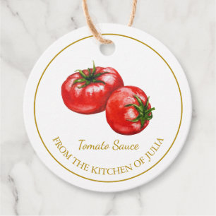 Simple Homemade Tomato Sauce Hang Tag Geschenkanhänger