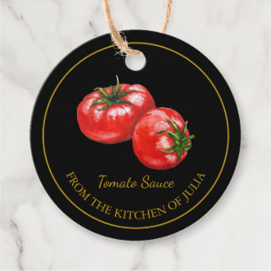 Simple Homemade Tomato Sauce Hang Tag Geschenkanhänger