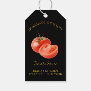 Simple Homemade Tomato Sauce Hang Tag l Black Geschenkanhänger