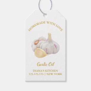 Simple Homemed Knolic Oil Hang Tag l White Geschenkanhänger