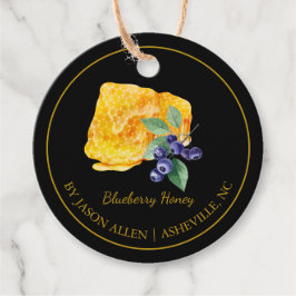 Simple Honeycomb Blueberry Infused Honey Hang Tag Geschenkanhänger