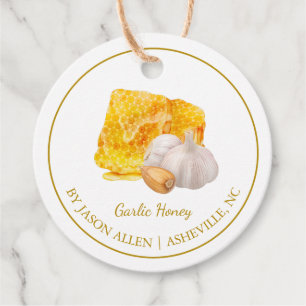 Simple Honeycomb Knolic Infused Honey Hang Tag Geschenkanhänger
