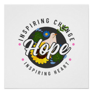 Simple Hope Inspiriere Glossy Poster