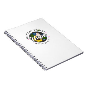 Simple Hope Inspirierend Spiral Foto Notebook Notizblock