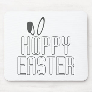 Simple Hoppy Oaster Pun Typografie Mousepad