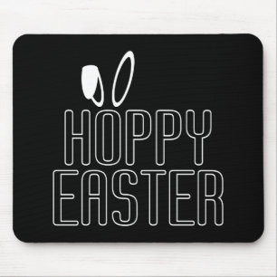 Simple Hoppy Oaster Pun Typografie Mousepad