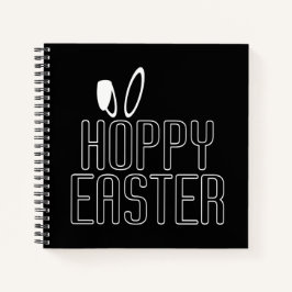 Simple Hoppy Oaster Pun Typografie | Notebook Notizbuch