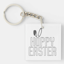 Simple Hoppy Oaster Pun Typografie | Schlüsselanhä Schlüsselanhänger