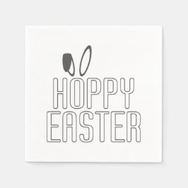 Simple Hoppy Oaster Pun Typografie | Serviette