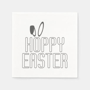 Simple Hoppy Oaster Pun Typografie   Serviette
