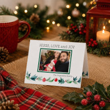 Simple Hugs Liebe and Joy Family Weihnachten Foto