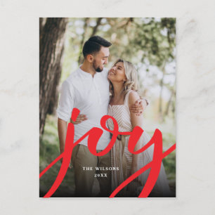 Simple Joy Christmas Foto Postkarte