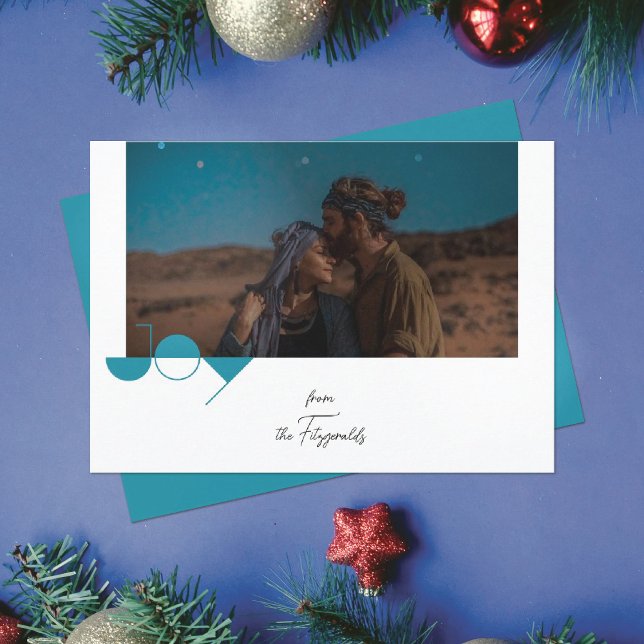 Simple Joy Foto Weihnachtskarte Einladung (Von Creator hochgeladen)
