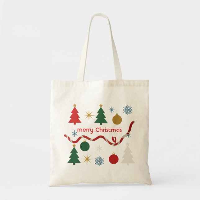 Simple Joys Christmas Tote Bag Tragetasche (Vorne)