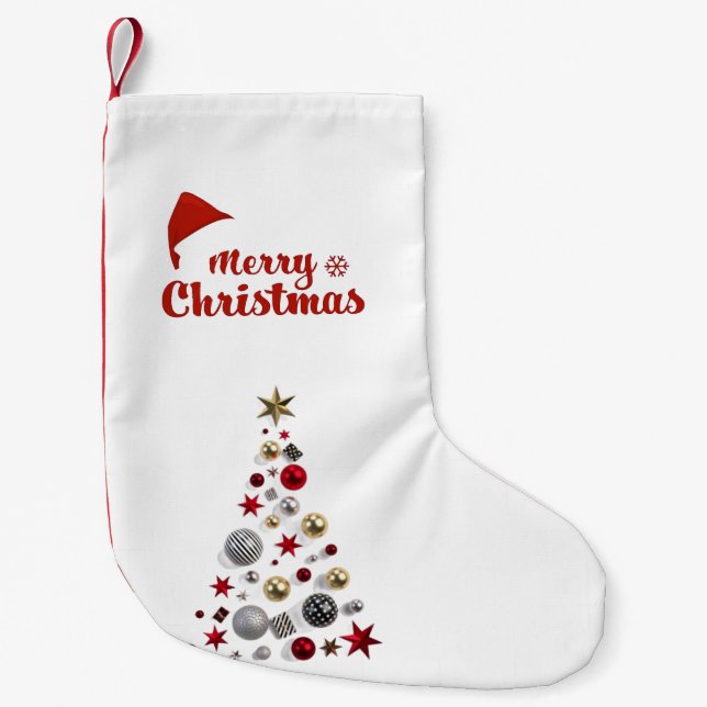 simple kleiner weihnachtsstrumpf (Vorderseite)