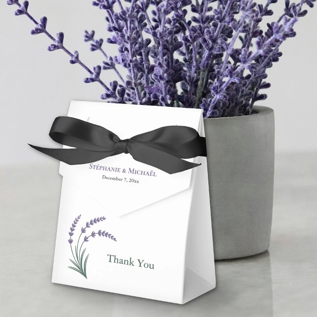 Simple Lavender Wedding Geschenkschachtel (Simple Lavender Wedding Favor Boxes)