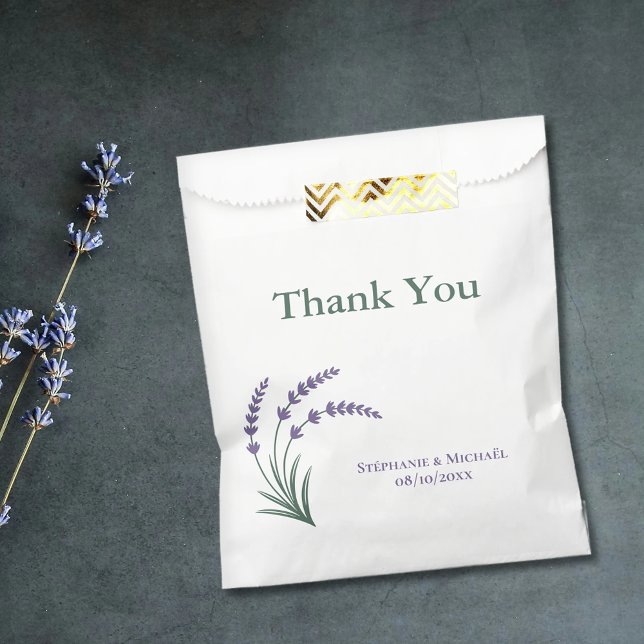 Simple Lavender Wedding Geschenktütchen (Simple Lavender Wedding Favor Bag)