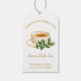 Simple Lemon Balm Tea Hang Tag Geschenkanhänger