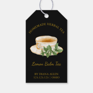 Simple Lemon Balm Tea Hang Tag Geschenkanhänger