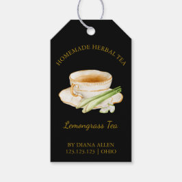 Simple Lemongrass Tea Hang Tag Geschenkanhänger
