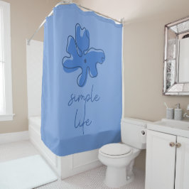 Simple Life Minimalism Shower Curtain Duschvorhang