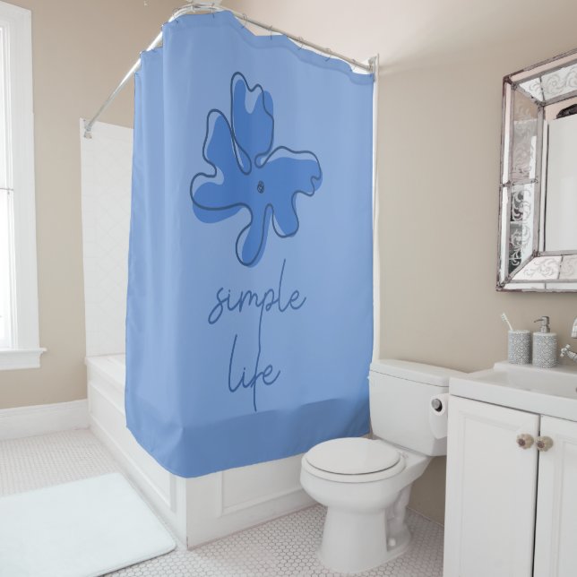 Simple Life Minimalism Shower Curtain Duschvorhang (Beispiel)