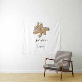 Simple Life Minimalism Tapestry Wandteppich