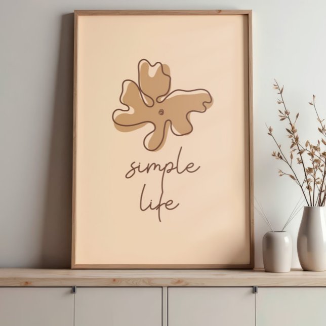 Simple Life Minimalism Wall Art Poster (Von Creator hochgeladen)
