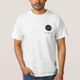 Simple Logo and Text Business T-Shirt