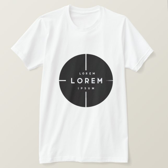 Simple Logo and Text Business T-Shirt – Minimal  (Design vorne)