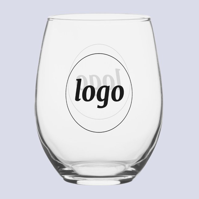Simple Logo Branded Promotional Business Weinglas Ohne Stiel (Simple logo business branding promotional stemless wine glass drinkware)
