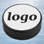 Simple Logo Branding Business Promotional Eishockey Puck<br><div class="desc">Add your own logo to this design. Minimalist and professional. Great for sports teams, staff and employees, as a promotional product for your clients and customers, at trade shows and corporate events, and for sports sponsorship. It reinforces brand presence in a way that feels calm, intentional, and polished rather than...</div>