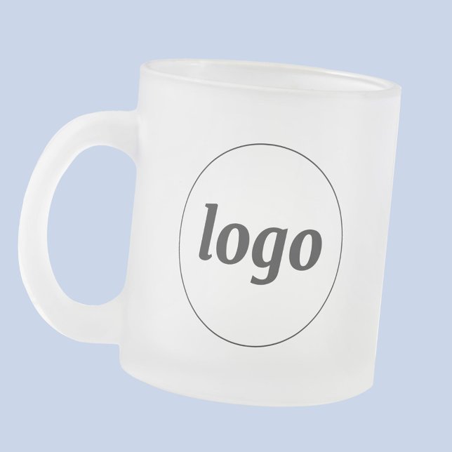 Simple Logo Business Branding Promotional Mattglastasse (Simple logo business branding promotional frosted glass coffee mug)
