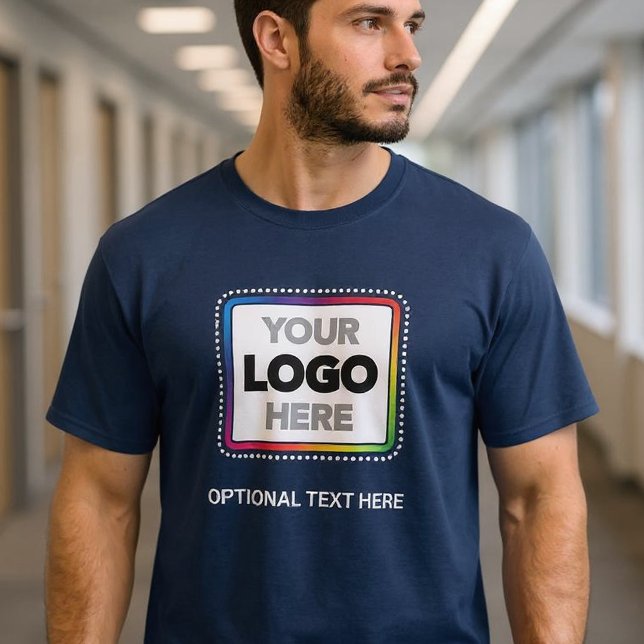 Simple Logo Business T-Shirt with Optional Text (Von Creator hochgeladen)