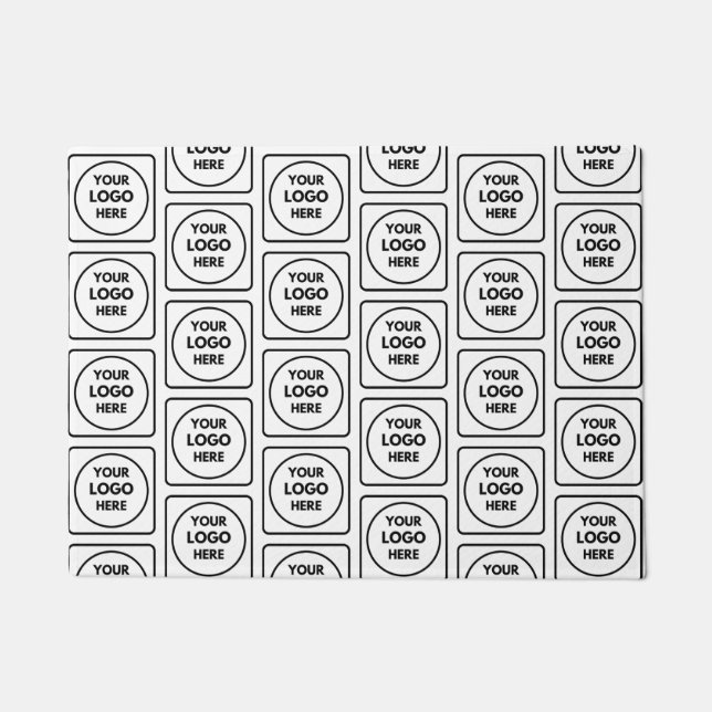 Simple Logo Pattern Business doormat Fußmatte (Vorderseite)
