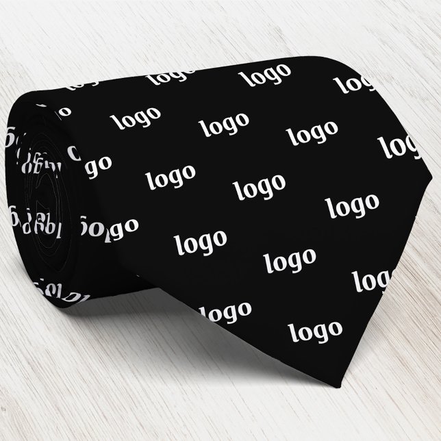 Simple Logo Pattern Business Krawatte (Simple logo pattern business branding promotional neck tie)