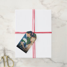 Simple Loopy Liebe Heart Wedding Foto Gift Tags