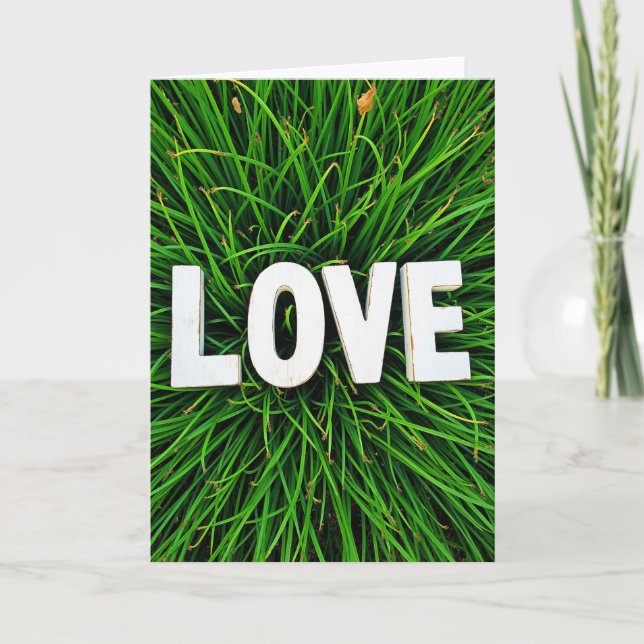 Simple Love Grass Card Karte (Vorderseite)
