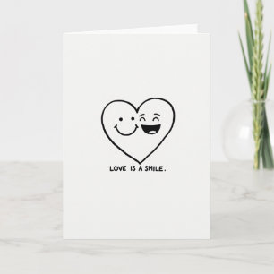 Simple Love ist eine Smile-Karte Karte