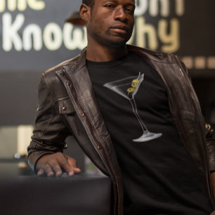 Simple Martini Glass Cocktail T-Shirt