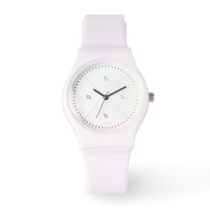 Simple Math Hour - Minute Marker Armbanduhr
