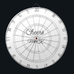 Simple minimal add name cheers couple name custom  dartscheibe<br><div class="desc">design</div>