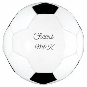 Simple minimal add name cheers couple name custom fußball