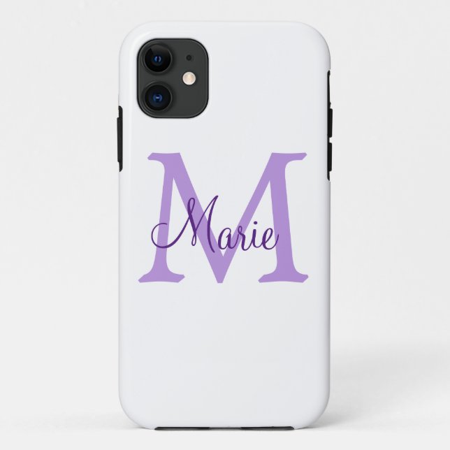 simple minimal add name monogram pink red   throw  Case-Mate iPhone hülle (Rückseite)