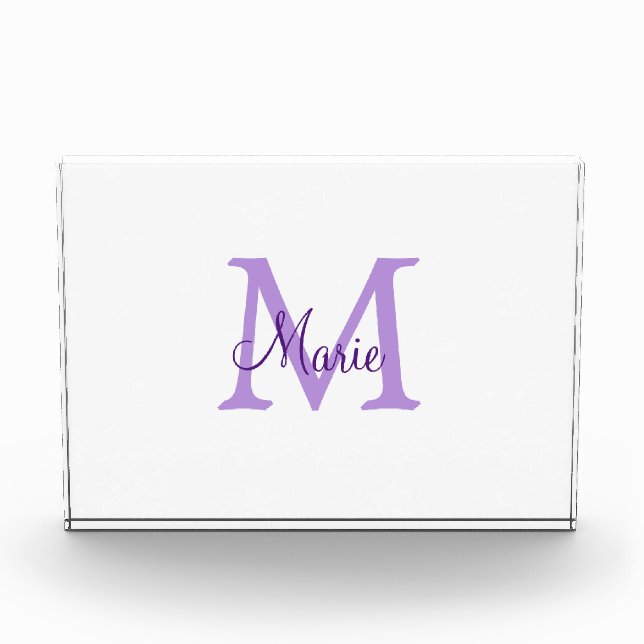 simple minimal add name monogram pink red   throw  fotoblock (Vorderseite)
