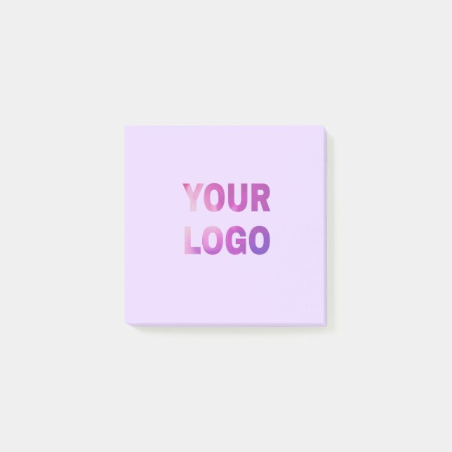 simple minimal add your logo/design here text      post-it klebezettel (Vorderseite)