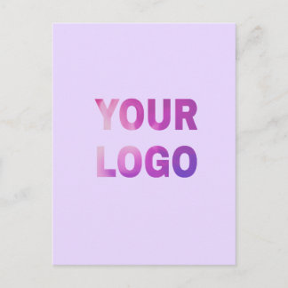 simple minimal add your logo/design here text      postkarte