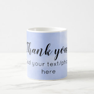 simple minimal add your text photo thank you water kaffeetasse