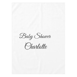 SIMPLE MINIMAL.CUTIE ADD NAME BABY baby shower Thr Tischdecke